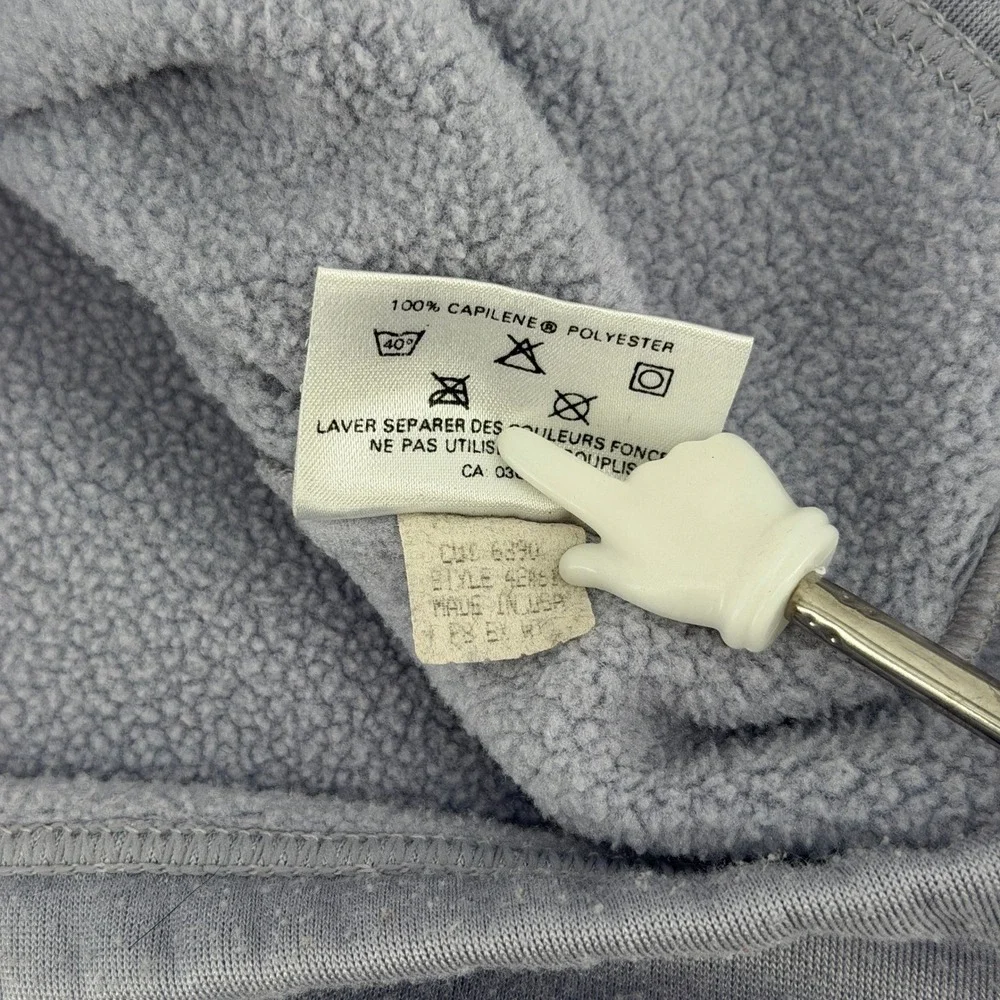 Vintage Patagonia Capilene Quarter Zip Pullover Mens Large Grey Made in USA